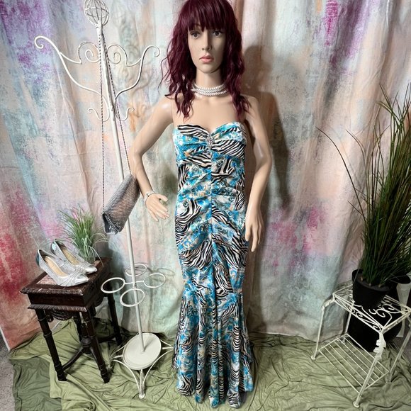 📌Eye-catching Strapless Figure-Hugging Trumpet Prom - Formal - Evening Gown - Picture 1 of 16